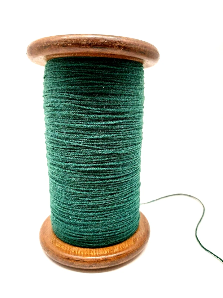 Antique wooden textile thread spool bobbin sew industrial - Image 4 of 4