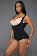 sexy BE WICKED underbust LIFTING open BUST zipper FRONT shaper SHAPING bodysuit
