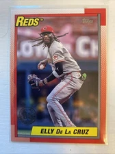 2025 Topps Series 1 #T90‑20 Elly De La Cruz 1990 Throwback Insert – Cary Global
