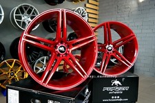 4 x 22 Inch 5x112 Forzza Bosan Candy Red Wheels: Fits For Mercedes BMW G Series
