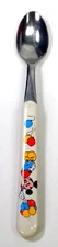 Vintage Japan Disney Mickey Mouse w/ Balloons 5.75" Baby Spoon Utensil