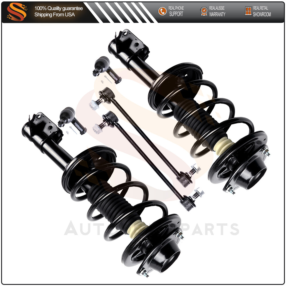 01-06 Hyundai Santa Fe 2.4L 2.7L Front Struts Tie Rod Sway Bar Link Kit