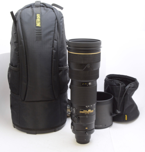 Nikon AF-S Nikkor 200-400mm 1:4G II ED VR Lens Used w/Hood,Case