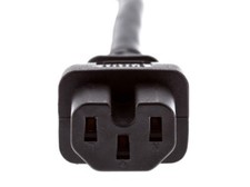 100 Bulk Lot Cisco Notched 3 Prong 18AWG 5-15P IEC C15 Power Cords Supply Cables