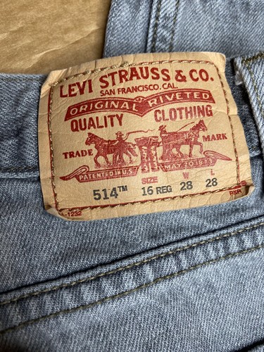 Vintage Levis Grey Jeans 514 Slim Straight Size 16 Regular 28X28 - Picture 7 of 8