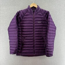 Rab Womens Jacket Purple Us Medium Uk 12 Microlight Qda-95 Nikwax Pertex Down