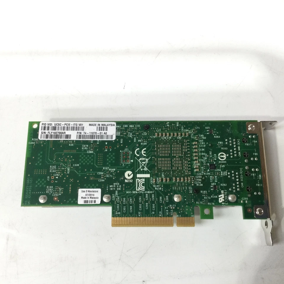 Cisco Intel X540 10Gbase-T 2-Port PCI-E Converged Network Adapter UCSC-PCIE-ITG - image 4 of 4