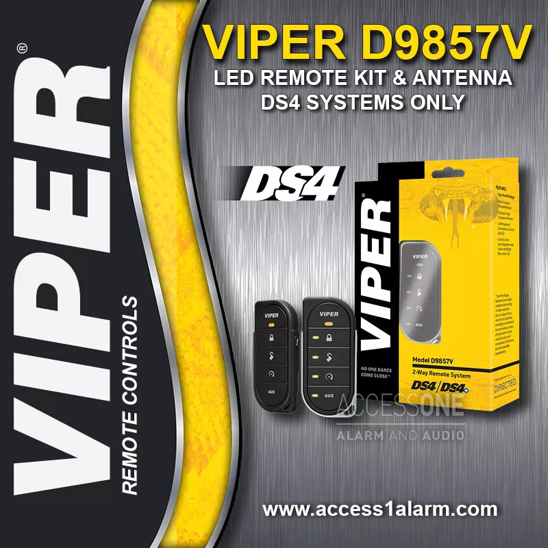Viper DS4VP D9857V 2 Way LED 1 Mile Remote Control Kit With