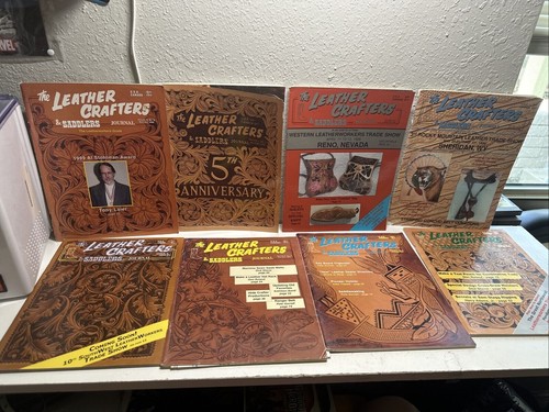 12 Leather Crafters  Bundle  With Patterns  Lot G