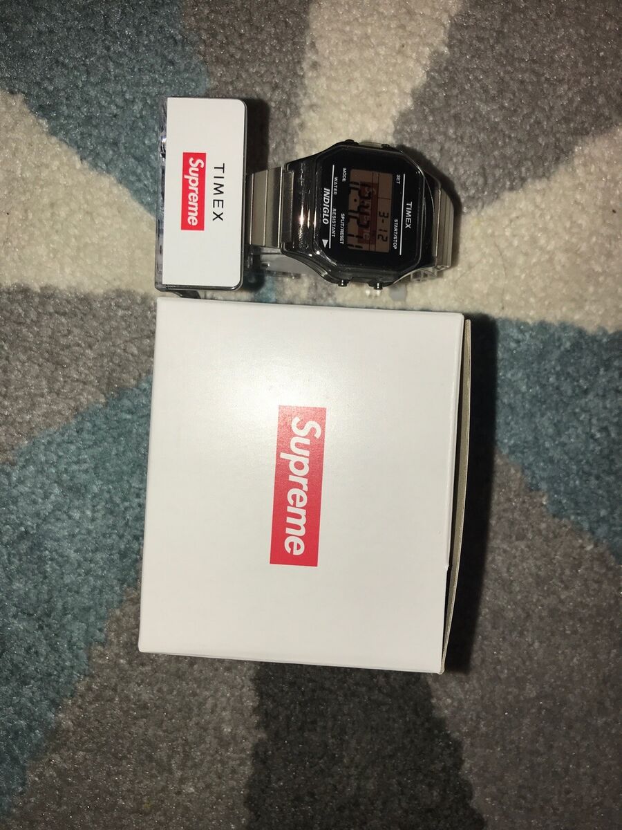 Supreme Timex Digital Watch Silver 100% Authentic FW19 | eBay Supreme Timex Digital Watch Silver 100% Authentic FW19 | eBay