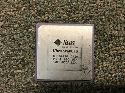 SUN ORACLE SPARC T4 USA VINTAGE CERAMIC CPU FOR GOLD SCRAP RECOVERY
