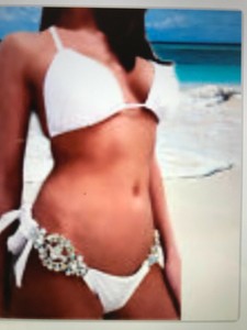 sequin push up bikini