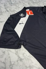 PUMA Youth Size LARGE Jersey DARK NAVY BLUE + WHITE! Blank Printable! Kids #348