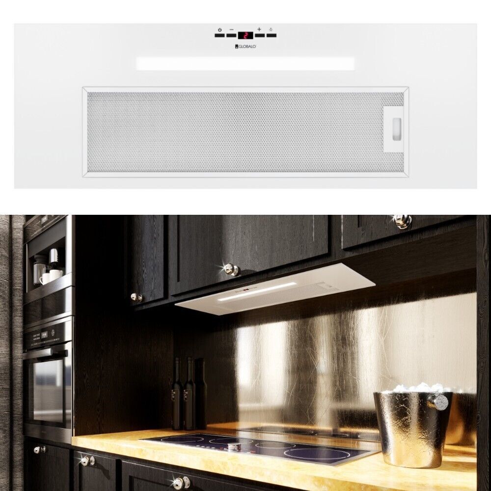 Cappa aspirante 80 cm senza testa Globalo Agdero bianca cappa aspirante...