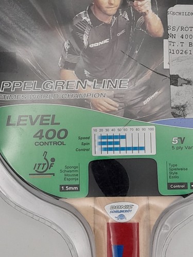 Donic Schildkrot Appelgren 400 - Table Tennis Racquet - New and Sealed - Picture 2 of 4