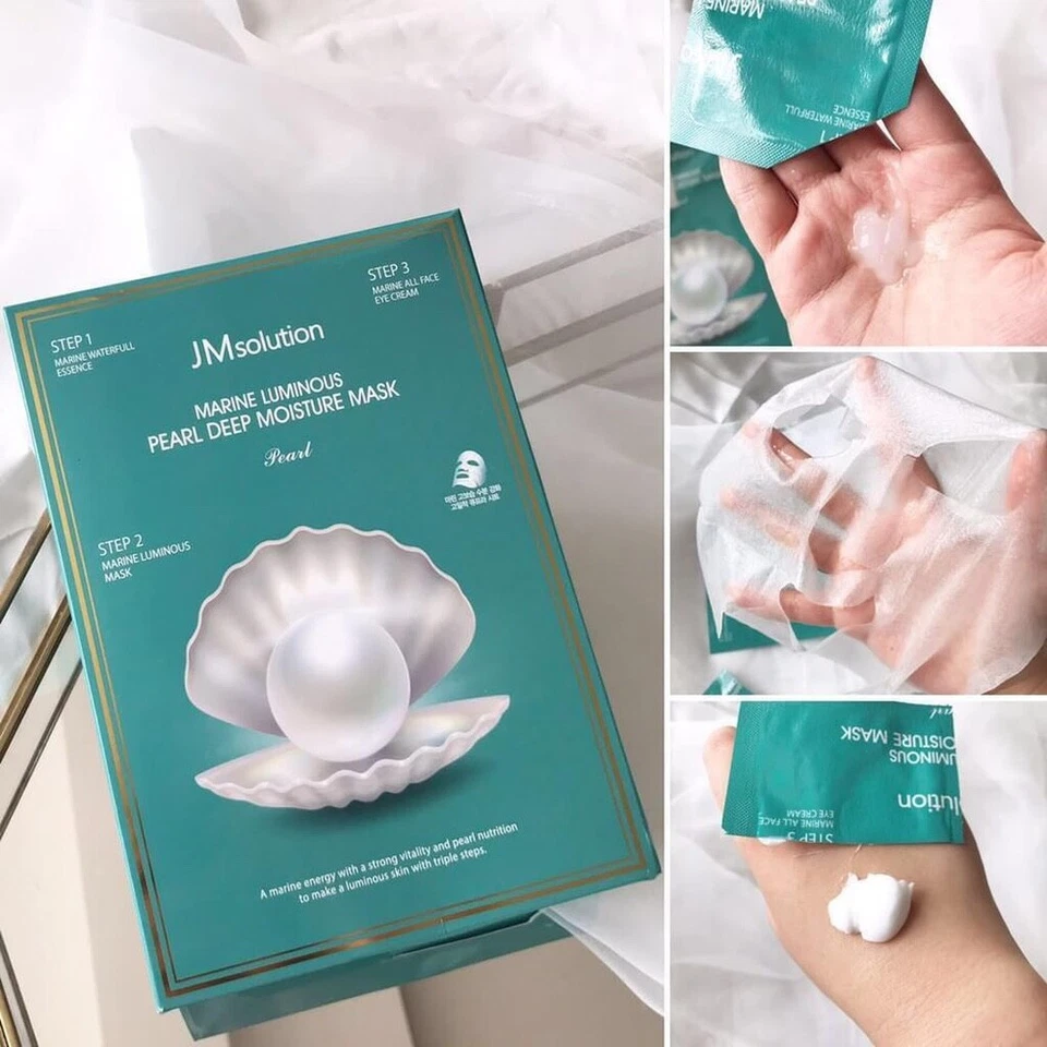 JMsolution Marine Pearl Deep Moisture Mask  10pc + free gift /K-beauty - Image 2 of 3
