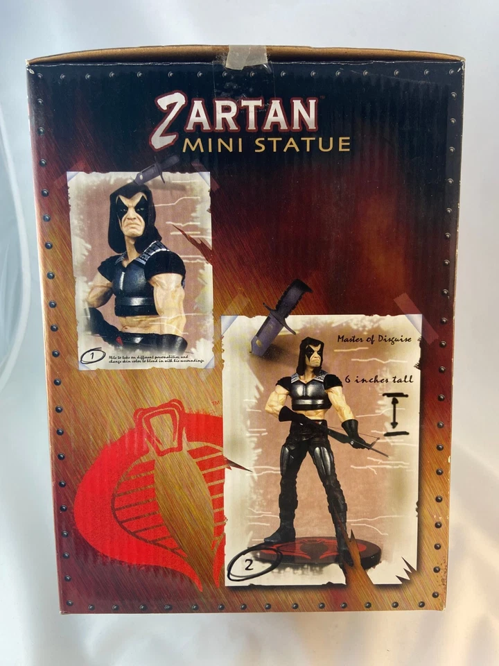 GI Joe Zartan Figura Mini Estatua Palisades Edición Limitada Nuevo en Caja 341/1200 Foto 3 de 4