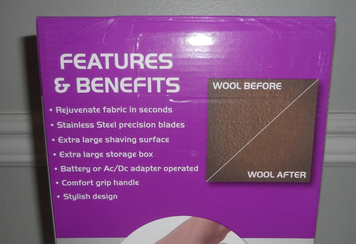 Electric or Battery Professional fabric renewer pill and fuzz