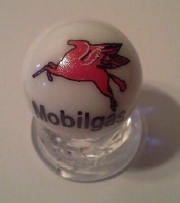 Mobilgas 1'' Glass Logo Marble