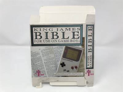 King James Bible - Nintendo Game Boy Gameboy GB - Unfold Box and Manual - RARE 