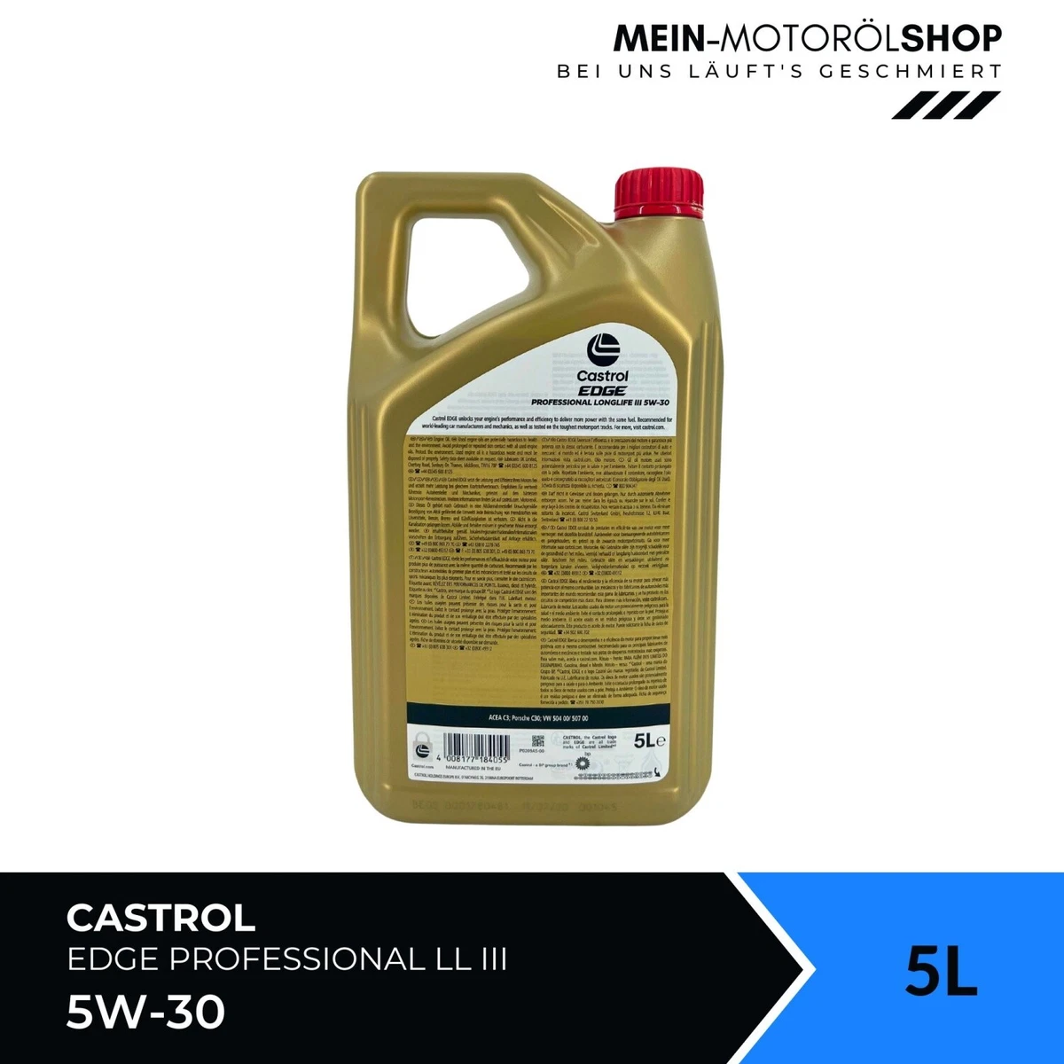 Castrol Edge Professional Longlife 3 5W-30 VW 507 00 504 00  