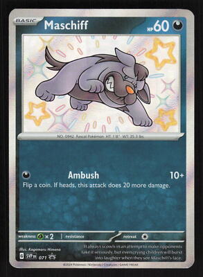 Pokemon SV: Scarlet & Violet Promo Cards #71 Maschiff Holo Foil Card TCCCX  | eBay