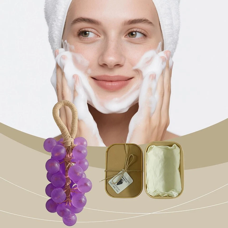 Handmade Grape Bunch Shea Butter Natural Organic Soap SLS Free 160g ❁ - Image 3 of 4