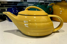 VINTAGE c.1947 BAUER POTTERY GPK YELLOW 4 CUP ALADDIN RING TEAPOT