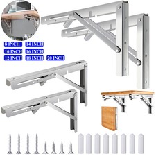 2 x Klappkonsole Schwerlast Edelstahl belastbar bis 150Kg Klappregal Klapptisch