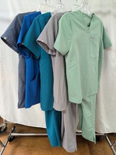 Lot Of 8 Figs Technical Collection Women  s Scrubs Pants  Tops - XS