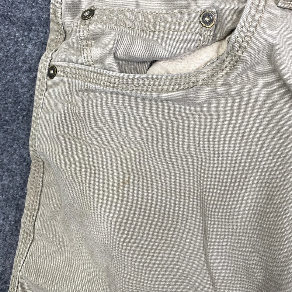 Pantalones Cortos PrAna Para Hombres 32 Caqui Bronson Algodón Orgánico Lona Senderismo Informal Aire Libre Foto 4 de 4