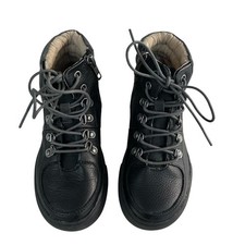 Country Road Boys Unisex Black Leather Hiking Boot size EU29 - As new 