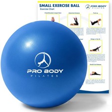9-Inch Pilates Exercise Ball for Stability, Core Workout, Home Gym Office