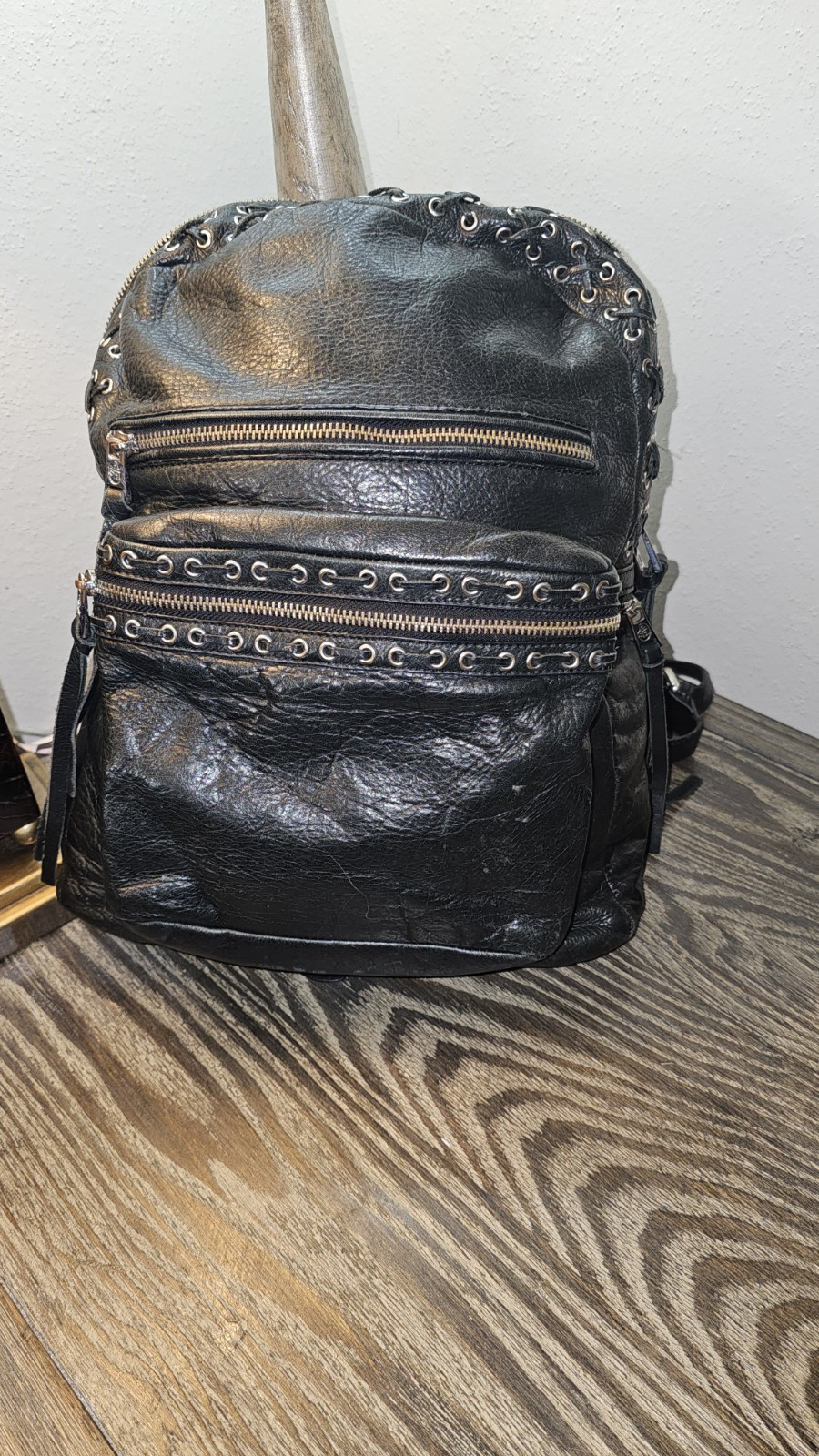 ASH LEATHER BACKPACK - image 1