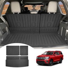 Cargo Mat with Seat Back Cover Fit for 2018-2024 Ford Expedition/Lincoln Navi...