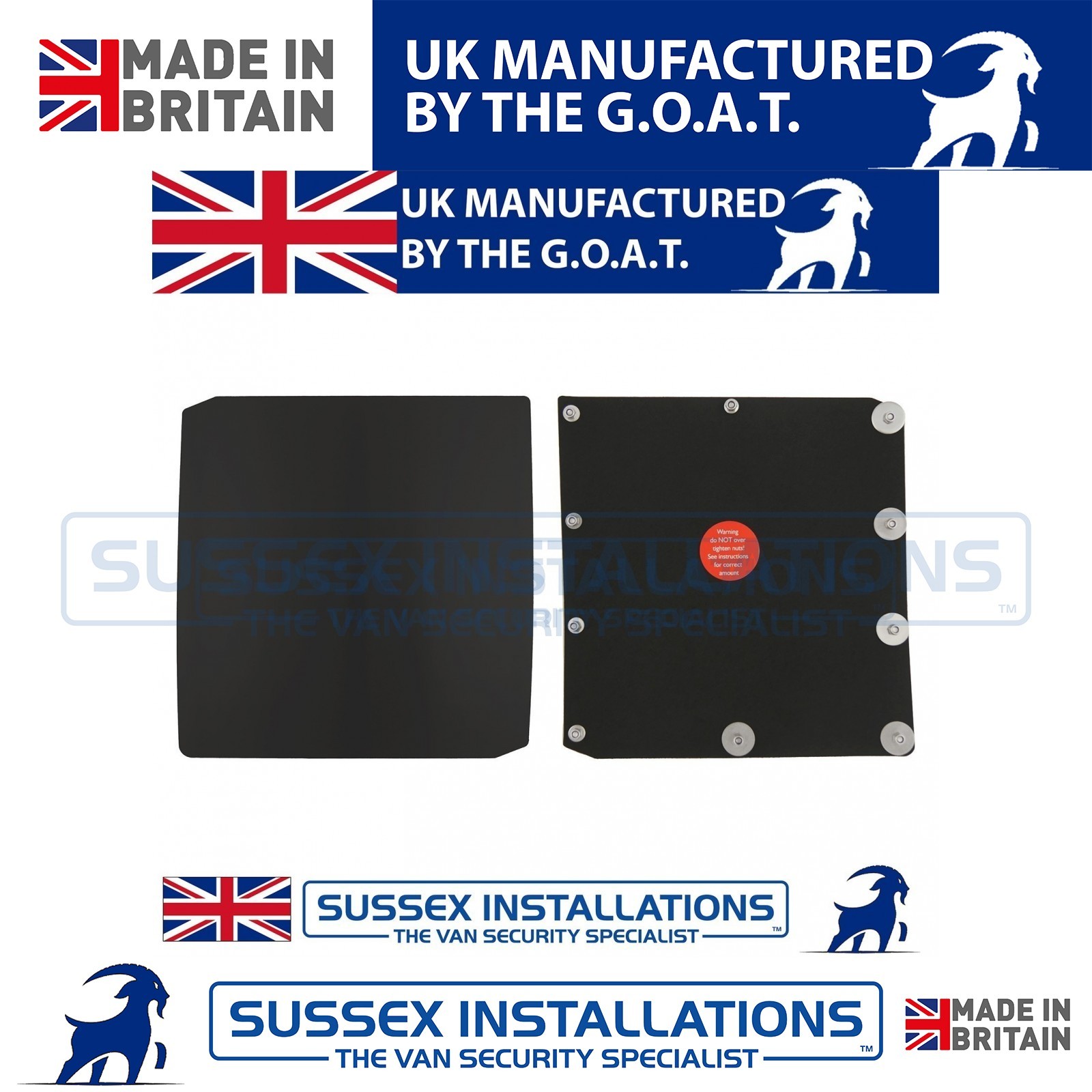For Ford Transit Custom 23-On Discount stock Left Side Black Repair Shield black