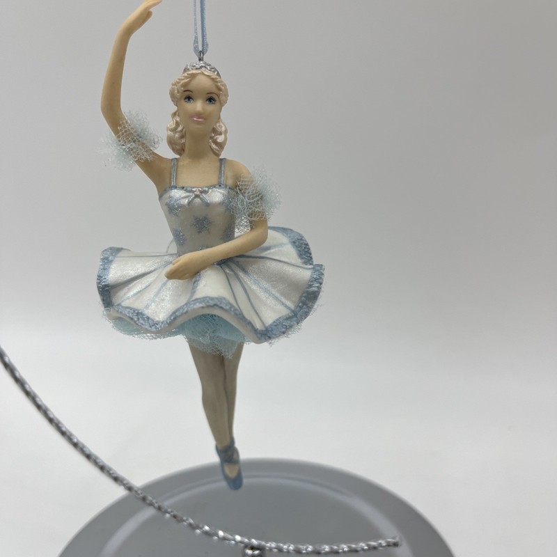 2002 Hallmark Keepsake Barbie as Snowflake Nutcracker Ballet Porcelain Ornament