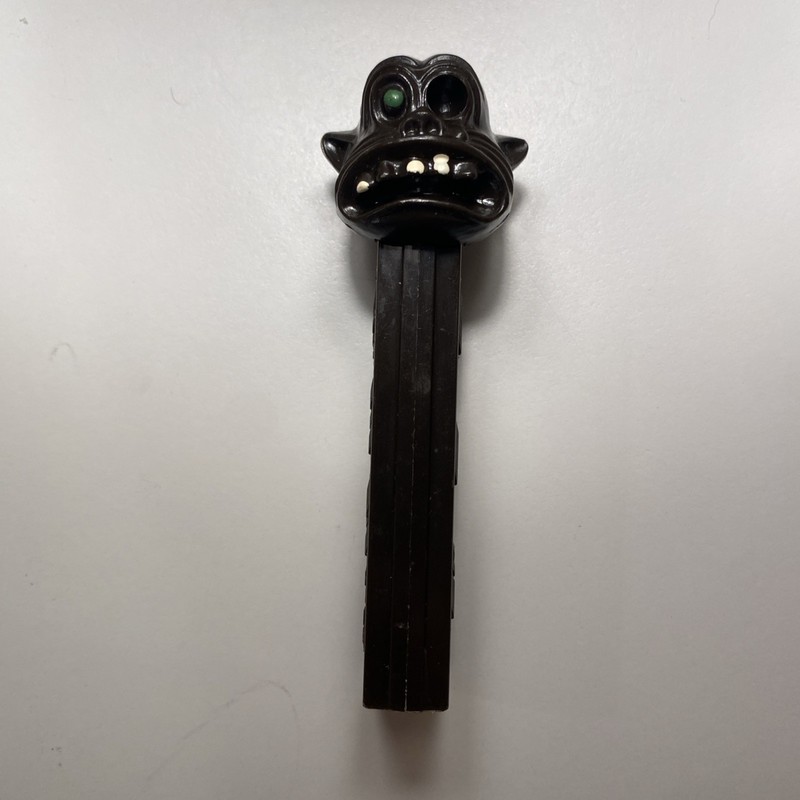 Pez Vintage One Eye Monster 1970 Dark Brown Face Austria #3.9 No Feet