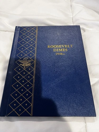 1946-1964-P,D,S ROOSEVELT DIME SET - in used  Whitman album. SILVER 44 coins