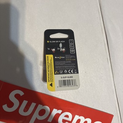 Supreme x NiteIze SpotLit Box Logo LED Light Carabiner Keychain