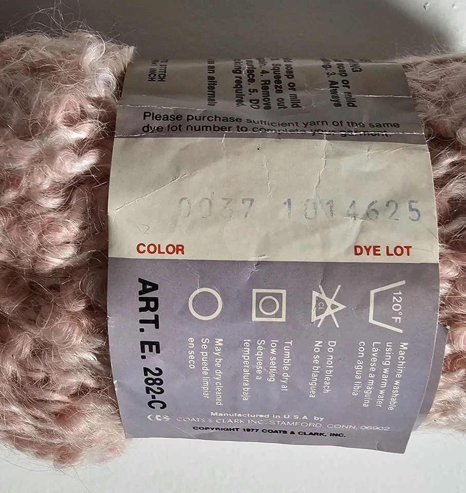 Abrigos Red Heart & Clark BULKY LOOP 10+ madejas hilo mezcla lana multi rosa 19 0z Foto 3 de 4