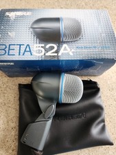 Shure Beta 52A Supercardioid Dynamic Kick Drum Microphone