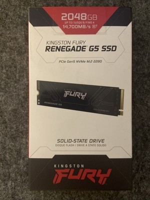 Kingston Fury Renegade G5 SSD 2 TB PCI Gen5 NVMe m.2 2280