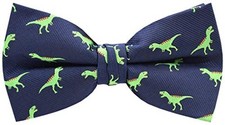 Mens Bow Tie Handmade Pre-Tied Fun Pattern Bow Ties for Men Green