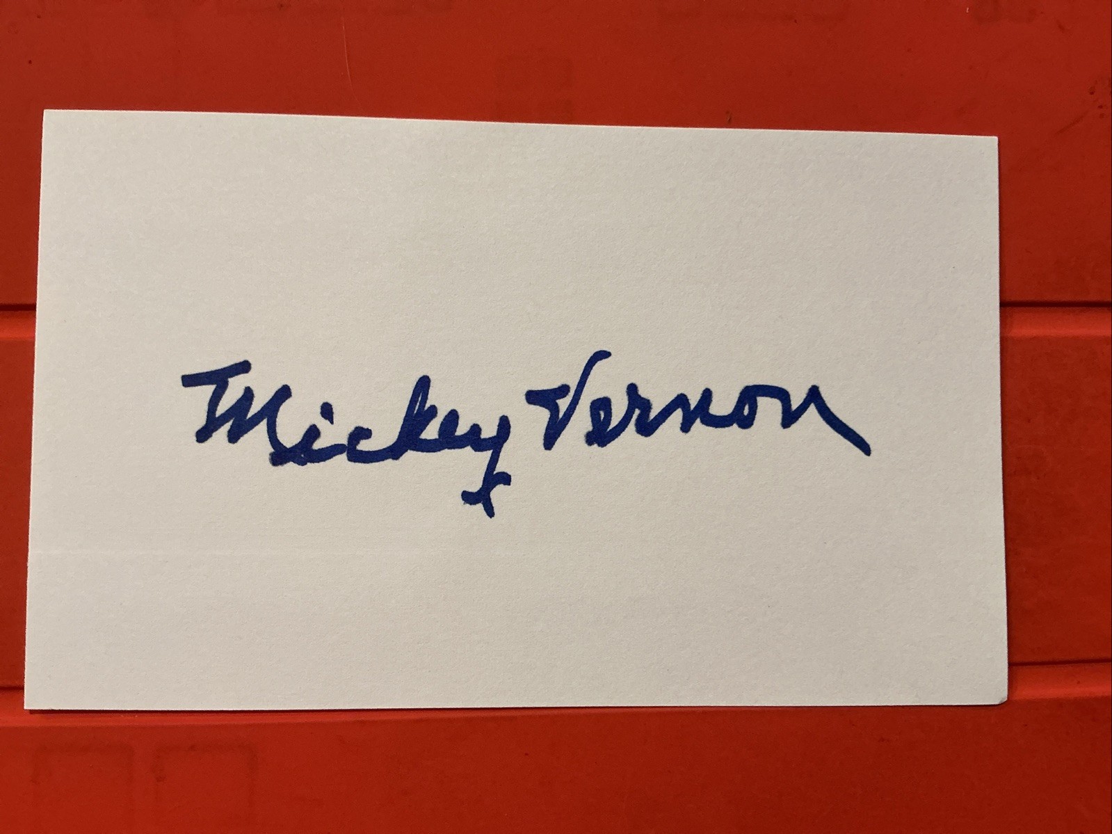 Mickey Vernon🔥🔥MLB Debut 7/28/39 Washington Senators 🔥🔥Autograph 🧢