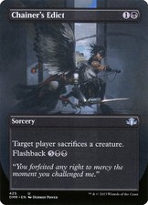 MTG BORDERLESS CHAINER'S EDICT - DOMINARIA'S REMASTERED DMR 425 - BLACK SORCERY