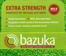 Bazuka Extra Max Strength Treatment Gel For Verrcuas & Warts 6g UK