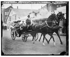 Photo:Mr. & Mrs. Chas. Welsh of Phila. (in carriage)