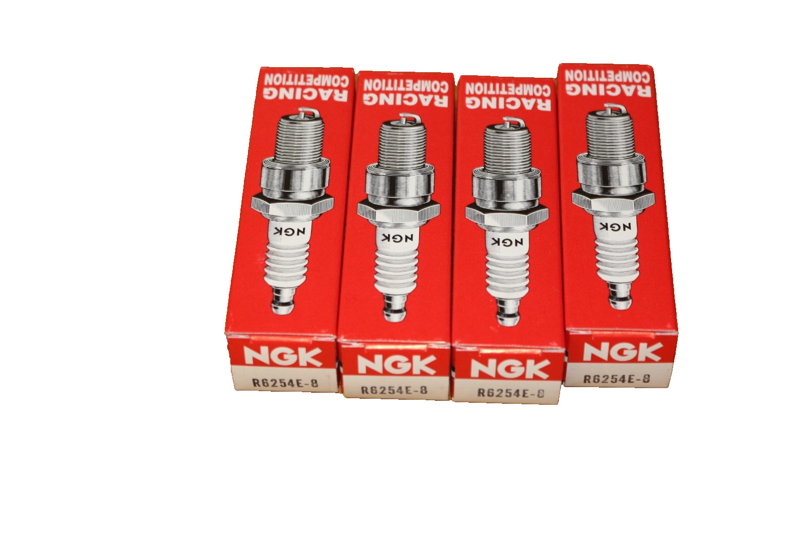 NEW NGK R6254E-8 Spark Plugs 4 PACK