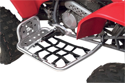 DG PERFORMANCE Heel Guard Nerf Bar - Silver/Black - For Honda - TRX '99-'14